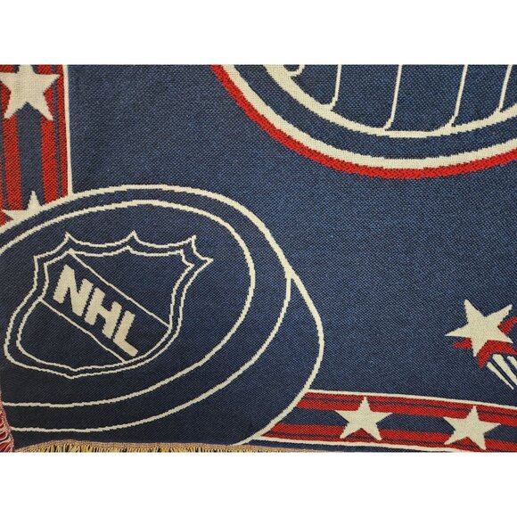 Vintage Oilers Hockey Northwest Company Throw Blanket 56"x44" NHL - Picture 4 of 9